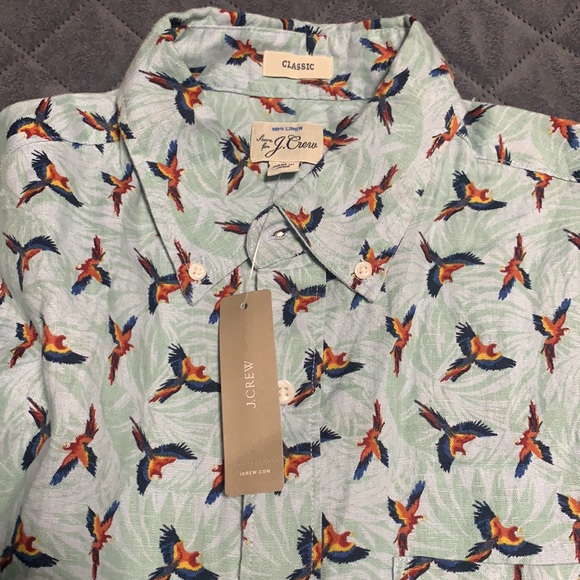 Men’s new J Crew T-shirt parrot printed - Picture 5 of 5